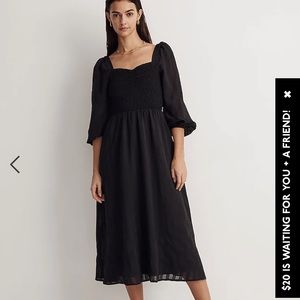 Madewell Lucie sweetheart midi dress